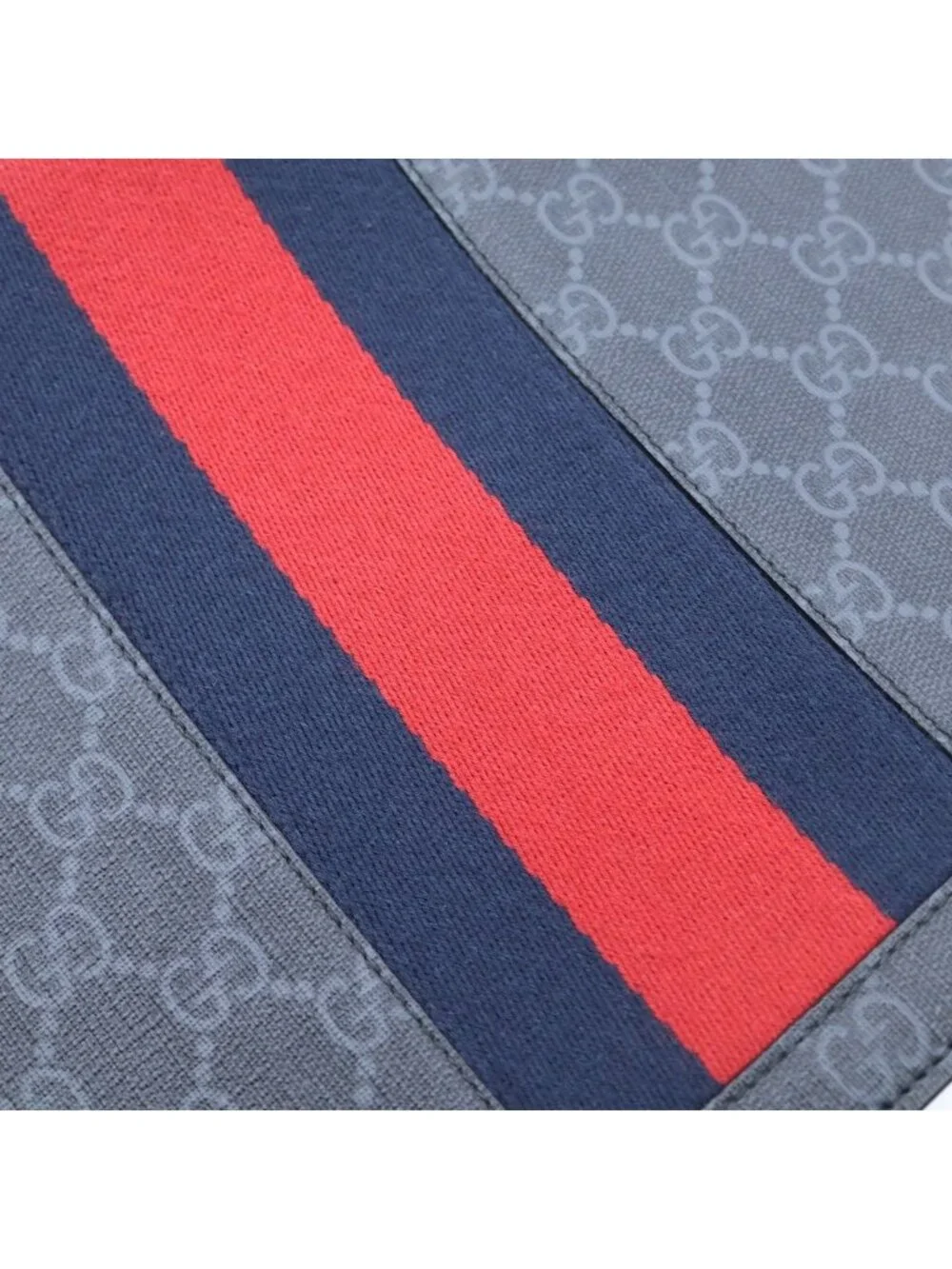 Gucci GG Supreme Clutch Leather Black